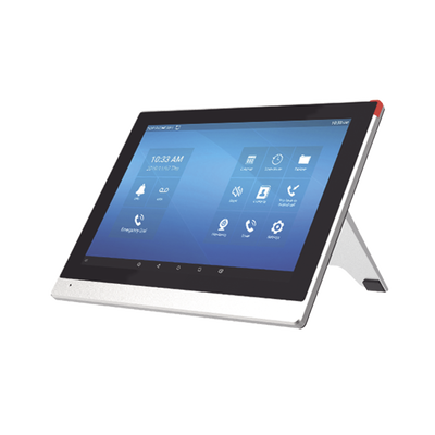 Monitor IP/SIP para interior con Android, Wi-Fi, pantalla táctil de 10.1, audio de 2 vías, PoE, 8 interfaces de entrada de alarma.