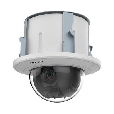 PTZ IP 2 Megapixel / 25X Zoom / Uso en Plafon / ACUSENSE / DARKFIGHTER / IK10 / Entrada y Salida de Audio y Alarmas / WDR 120 dB / HLC / EIS / PoE+ / Metal / microSD