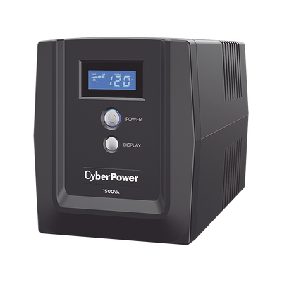 UPS de 1500 VA/900 W, Topología Línea Interactiva, Entrada 120 Vca NEMA 5-15P, y 8 Salidas NEMA 5-15R, Con Regulador de Voltaje (AVR)