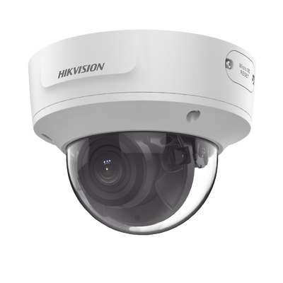Domo IP 4 Megapixel / Lente Mot. 2.8 a 12 mm / 40 mts IR EXIR / IP67 / IK10 / WDR 120 dB / PoE / ACUSENSE (Evita Falsas Alarmas) / Entrada y Salida de Audio y Alarma / MicroSD / ONVIF / ACUSEARCH