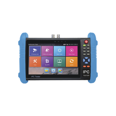 Probador de Vídeo Android con Pantalla LCD de 7 para IP ONVIF / HD-TVI (8MP), HD-CVI (8MP) y AHD (5MP) / Wi-Fi, Scanner IP, WiFi, entrada HDMI