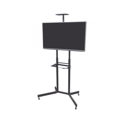 Soporte de Pantalla con Ruedas / Compatible con Monitores dee 32 a 65 / Base para Colocar Accesorios Adicionales / Vesa 600 x 400