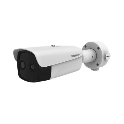 Bala IP Térmica 384 X 288 / Lente 25 mm / Termométrica / Detección de Temperatura / Detección de Fuego / Exterior IP66 / MicroSD