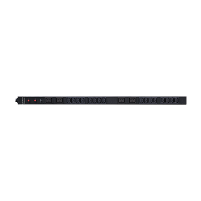 PDU Básico para Distribución de Energía, Entrada 200-230 Vca NEMA L6-30P, Con 16 Tomas C13 y 4 C19, de Instalación Vertical, 30 Amp, 220 Vca
