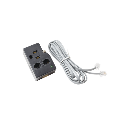 Protector Plug 120 V / 15 A / 40,000 A / Telco RJ11 / LED Diagnóstico y Tornillo Fijación