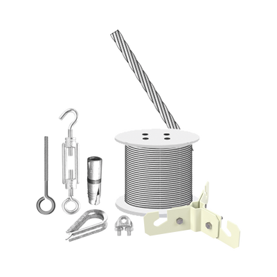 Kit de Sujeción de Mástil de 3 Metros a Piso de Concreto.
