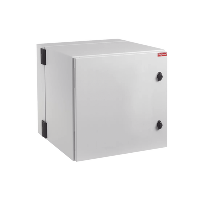 Gabinete Industrial ProTek de 12 UR de 612 x 600 x760 mm Puerta Sólida de , Protección NEMA Tipo 4/12; IP66, Abatible, Fabricado en Acero,, Color Gris Claro