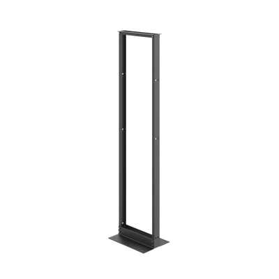 Rack Abierto de 2 Postes Estándar de 19 in / 45U / 2.13 m (7 ft) de Altura / Aluminio 6063-T6 / Rieles Roscados 12-24 UNC / Patrón EIA Universal / Negro RAL 9005