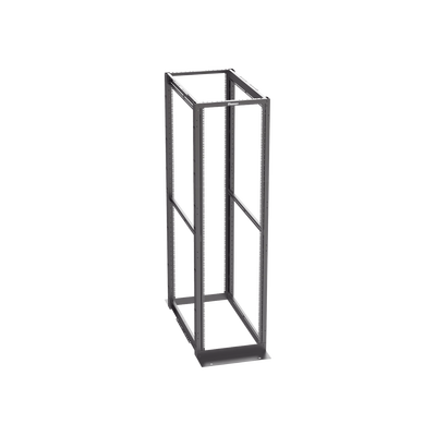Rack de Cuatro Postes Estándar de 19, Rieles Con Orificio Para Tuerca Enjaulada, Profundidad Máxima de 41.5 in, 45 Unidades de Rack, Color Negro
