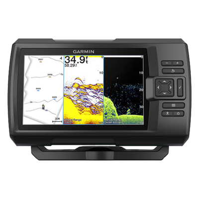 STRIKER Vivid 7cv / Pantalla WVGA a Color 7 / Resolución 800x480 / GPS Integrado / Sonda Tradicional y ClearVü / Frecuencias 50-800 kHz / Potencia 500 W / IPX7 / Quickdraw Contours / Conectividad Wi-Fi