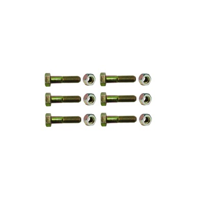 Paquete de 6 tornillos grado 5 y tuercas tropicalizadas 1/4 x 1-1/4. Para STZ30/SCZ30/SCZ30P.