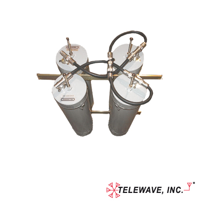 Duplexer Pasa-Banda-Rechazo de Banda, 118-148 MHz, 4 Cavidades (5Dia.) 600 KHz, 1.5 dB, 350 Watt, N Hembras.