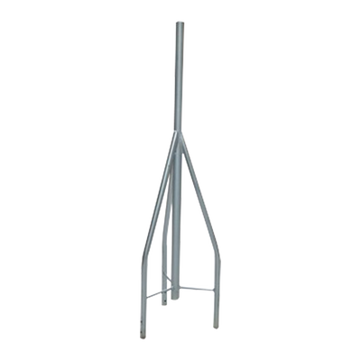 Tramo de Remate / Copete, tubo industrial 1 1/4 con tubo central 2 3/8 (Ced. 30), galvanizado por inmersión en caliente.