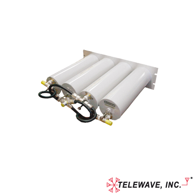 Duplexer Compacto Pasa-Banda / Rechazo de Banda, 148-174 MHz, 4 Cavidades (4Dia.) 3 MHz, 1.0 dB, 350 Watt, N Hembras.