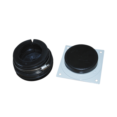 Placa y Goma Pasamuro para Cable Coaxial de 1-1/4