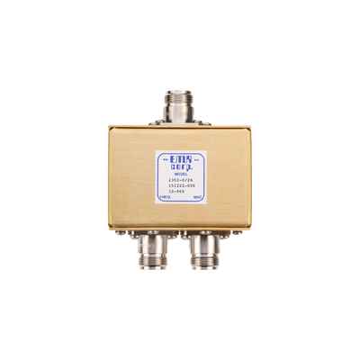 Divisor de Potencia EMR de 2 Vías, 30-960 MHz, 0.5 Watt, Conectores N Hembra.