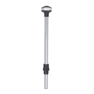 Luz de Navegación, 2 Millas USCG Certificada, 12 Volt, 9 Watts, Polo Stow-A-Way Plug-In, Lente Fluted Clear, Contactos Bañados en Oro, Collar de Bloqueo