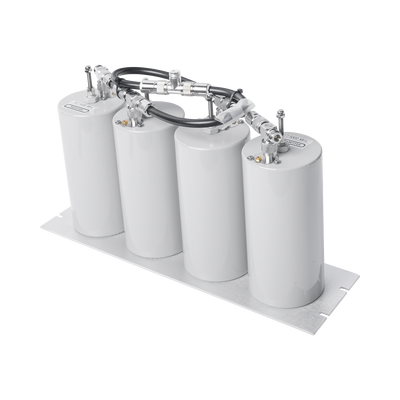 Duplexer Pasa Banda-Rechazo de Banda, 400-470 MHz, 4 Cavidades (4Dia.) 5 MHz, 250 Watt, N Hembra