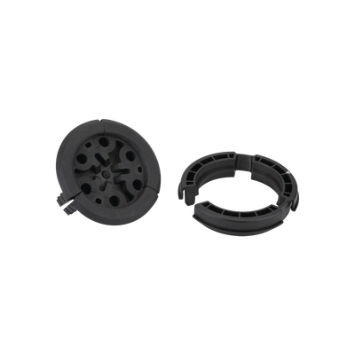 Bota Pasamuro de 4 Con 6 Orificios de 1/4 Para Cable Corrugado