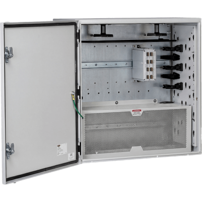Gabinete de Zona de Instalación en Pared, Uso Industrial con Clasificación UL tipo IP66 y 4/12/4X, de 610 x 295 x 610 mm, de Acero, Color Gris