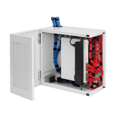 Gabinete de Pared L-Box 12U / Acero 1.9 mm / 1219 x 610 x 313 mm / Puerta L 120° / RAL 7035 / Rack 19