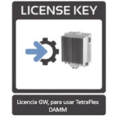 Licencia GW, para usar TetraFlex en estación base BS422 de DAMM