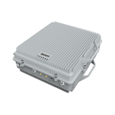 (HASTA 3 KILÓMETROS) Amplificador de Señal Celular TRI Banda / 2G, 3G, 4G y Llamadas / 20 Watts de Potencia / Ganancia DL 95 dB / Amplía la Cobertura Celular a Área Rural / IP65 Exterior