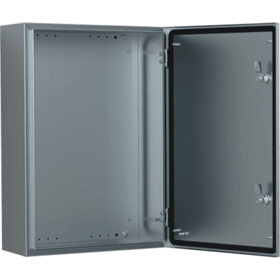 Gabinete de Acero Inoxidable 304L ASR IP66 400x300x150 mm (15.7 x 11.8 x 5.9 in) / 2 Cerraduras / Montaje Placa 2 mm