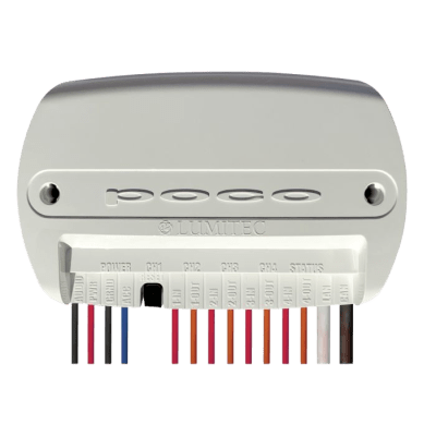 Módulo de Control de Iluminación Digital Poco 4 / Tecnología PLI / NMEA 2000 y CANbus / Sound-to-Light Inteligente / Sellado y Compacto / Expansión vía Pico Modules