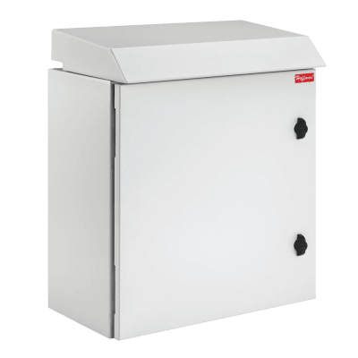Gabinete Rack 12 UR ProTek Tipo 3R Exterior con Ventiladores y Termostato / 61.2 cm x 60 cm x 61 cm (24.09 in x 23.6 in x 24 in) / Acero Gris RAL 7035 / Protección IP32 IK10