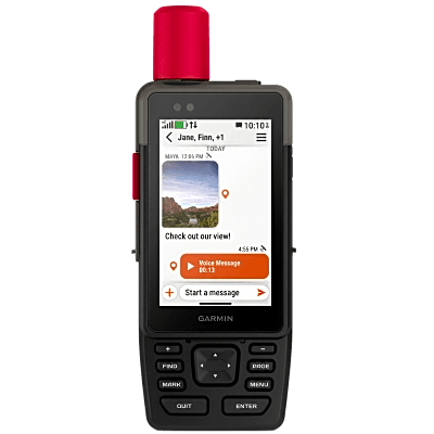 GPS Táctico Multifuncional H1i Plus / Pantalla TFT Transflectiva 3.5 / Multibanda / GPS+Galileo+BeiDou+QZSS+IRNSS / Cámaras Frontal 5MP + Trasera 8MP / IP67 MIL-STD-810 / Batería 48h inReach / 64GB Memoria