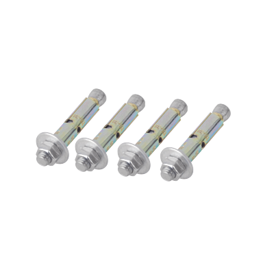 Kit de 4 Piezas de Taquete Tipo Barrenancla con Tornillo de 3/8 X 3 con Taquete de 1/2.