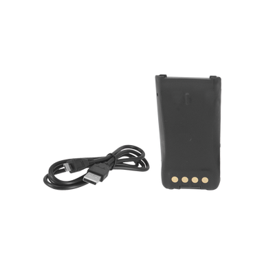 Batería con cargador USB integrado de Li-Ion 2000MAH con clip para radio HYT PD782 para cargarla como celular