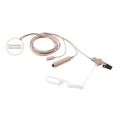 Kit de Micrófono-Audífono profesional de 3 cables Motorola PRO5150/5350/5450/5550/7150/7350/7450/7550/9150