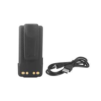Batería con cargador USB integrado de Li-Ion 2600MAH con clip para radios XPR3300/3500