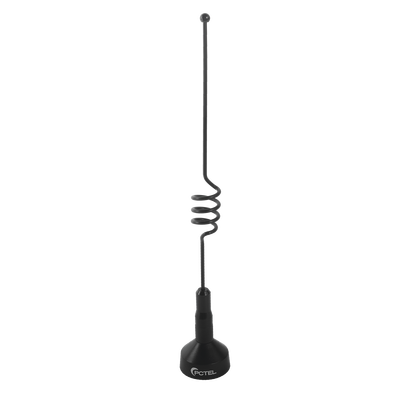 Antena Móvil UHF, Ajustables en Campo, Rango de Frecuencia 806 - 896 MHz.