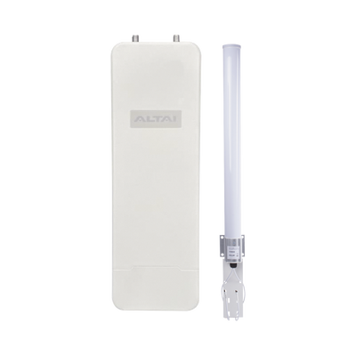 Super Kit WiFi Omnidireccional en 2.4 GHz para WISP, Hasta 300 m de Cobertura, El Kit Incluye Punto de Acceso C1XN+ y Antena Omnidireccional de 10 dBi, Administración en Nube Gratis con INSIGHTS