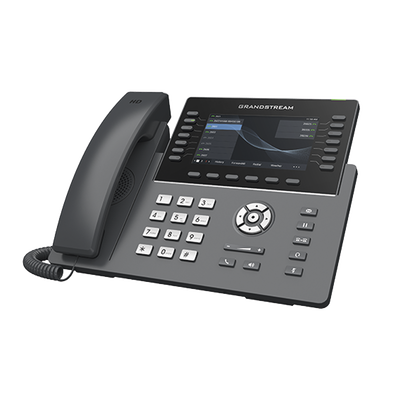 Teléfono IP Wi-Fi, Grado Operador, 14 líneas SIP con 6 cuentas, pantalla LCD 5, puertos Gigabit, Bluetooth, PoE, codec Opus, IPV4/IPV6 con gestión en la nube GDMS