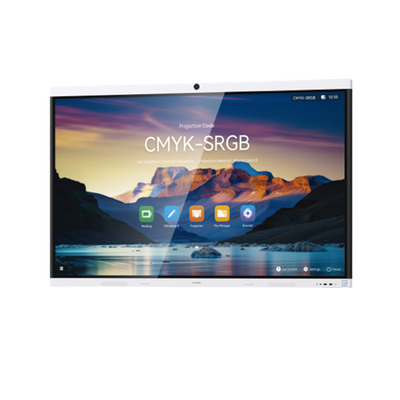 HUAWEI IdeaHub B3, Pantalla interactiva para Colaboración Inteligente, 65, 4K UHD, Harmony, Wi-Fi 6, Seguimiento de Voz, BYOM, Administración desde la Nube Gratis, blanco Jade
