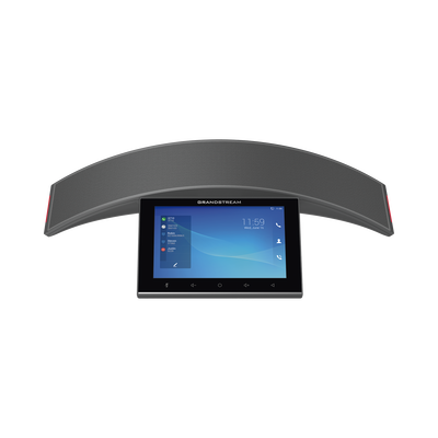 Teléfono - Audioconferencias IP Android 10, 12 líneas SIP con 12 cuentas, pantalla táctil 8, puertos Gigabit, Wi-Fi, Bluetooth, PoE, codec Opus, IPV4/IPV6 con gestión en la nube GDMS
