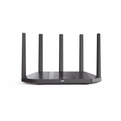Router Inalámbrico / Wifi 6 / Hasta 3000 Mbps / MESH / Doble Banda AC (2.4 GHz y 5 GHz) / 4 Puertos 1000 Mbps / 5 Antenas Omnidireccional / Interior / Beamforming Optimizado / Administración Gratuita desde la Nube