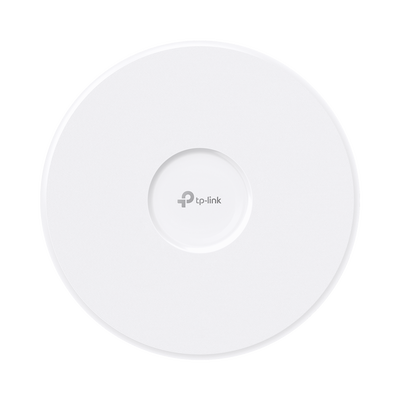 Punto de Acceso Omada / Wi-Fi 7 BE11000 MU-MIMO 2x2 / 1 Puerto 10 Gbps / Mesh Omada / Operaciones Multiencale (MLO) / Configuración por Controlador o Stand-Alone / Para Montaje en Techo/pared / Alimentación PoE+