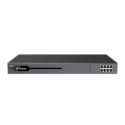 Conmutador IP PBX Enterprise Modular / 100 Extensiones Expansible a 200 / 30 Llamadas Simultáneas Expansible a 60 / Soporte E1/T1/PRI / Hasta 8 Puertos FXO/FXS / Call Center Avanzado / Omnicanal con IA
