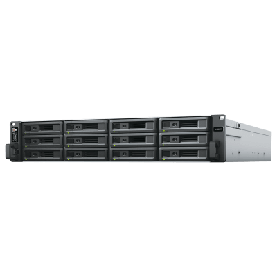 Unidad de Expansión RX1223RP | 12 Bahías HDD/SSD SATA 3.5 o 2.5 | Fuente de Alimentación Redundante | Compatible con Synology DSM | Plug-and-Play.