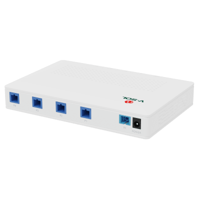 Splitter Activo 1x4 para Alimentación de 4 Dispositivos POF, puertos SC/UPC