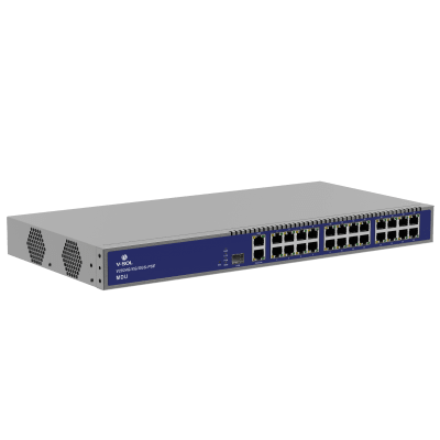 MDU Triple-mode PON (GPON/XGPON/XGSPON) / 24 Puertos PoE 802.3at Gigabit / 1 Puerto PON