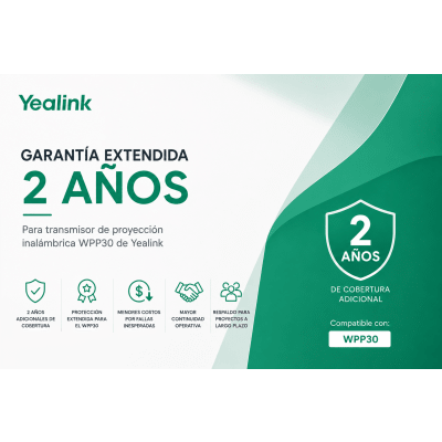 Garantia Extendida de 2 Años para Pod de Proyección Inalambrica WPP30 de Yealink