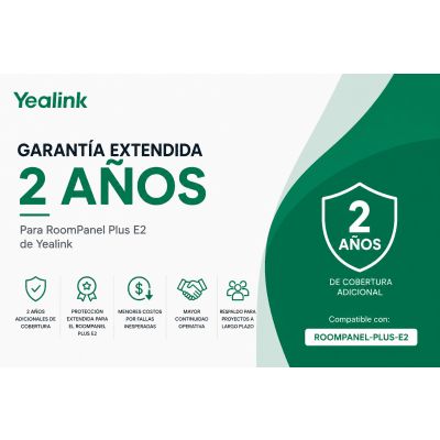 Garantia Extendida de 2 Años para RoomPanel Plus E2 de Yealink