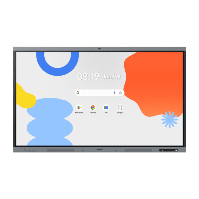 Pantalla Interactiva WAFX-P Series 65 4K UHD / Android 15 EDLA / Octa-core CPU / 48MP Cámara Integrada / 8 Micrófonos Far-Field / 50 Puntos Touch IR / Wi-Fi 6 / 16GB RAM / 128GB Almacenamiento / Bocina 20W