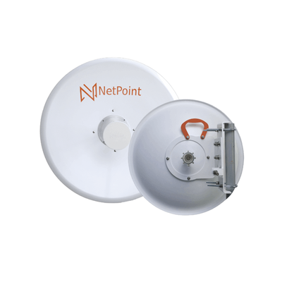 Antena Direccional Blindado para radio C5X, B5X, C6X, B6X/ 36 dBi / Diámetro de la antena 120 cm / Frecuencia de 4.9-6.4 GHz/ Incluye montaje